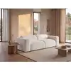 Image de Canapé fixe polyester 3 places blanc