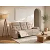 Image de Canapé relaxation microfibre 3 places beige