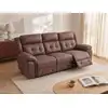 Image de Canapé relaxation microfibre 3 places marron
