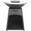 Image de Barbecue plancha brasero à charbon et bois avec rangement en acier -