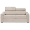 Image de Canapé convertible velours 3 places beige}
