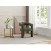 Image de Fauteuil droit polyester vert