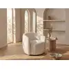 Image de Fauteuil droit polyester blanc