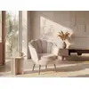 Image de Fauteuil droit velours beige