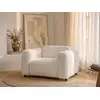 Image de Fauteuil droit polyester blanc