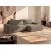 Image de Canapé d'angle velours 4 places taupe