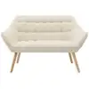 Image de Canapé fixe 2 places beige