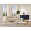Image de Canapé convertible velours 3 places beige