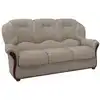 Image de Canapé fixe 100% cuir 3 places taupe}