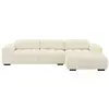Image de Canapé d'angle polyester 5 places beige