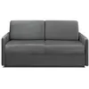 Image de Canapé convertible velours 3 places gris anthracite}