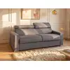 Image de Canapé convertible polyester 3 places gris