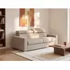 Image de Canapé convertible polyester 3 places beige