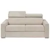 Image de Canapé convertible velours 3 places beige}