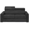 Image de Canapé convertible velours 3 places gris}