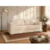 Image de Canapé convertible velours 3 places beige