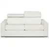 Image de Canapé convertible cuir 3 places blanc
