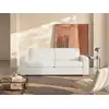 Image de Canapé convertible 100% cuir 3 places blanc