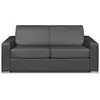 Image de Canapé convertible cuir 3 places gris