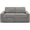 Image de Canapé convertible velours 3 places gris clair