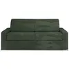 Image de Canapé convertible velours 4 places vert sapin