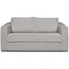 Image de Canapé convertible velours 3 places gris clair
