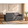 Image de Canapé convertible polyester 3 places gris anthracite