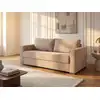 Image de Canapé convertible velours 3 places taupe