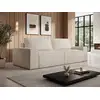 Image de Canapé fixe velours 3 places beige