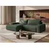 Image de Canapé d'angle polyester 4 places vert sapin