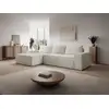 Image de Canapé d'angle polyester 5 places beige