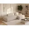 Image de Canapé d'angle velours 5 places beige