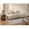 Image de Canapé fixe polyester 3 places beige