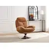Image de Fauteuil droit polyester jaune moutarde