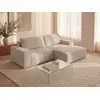 Image de Canapé d'angle velours 3 places beige