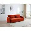 Image de Canapé convertible polyester 3 places terracotta