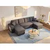 Image de Canapé convertible polyester 6 places gris anthracite