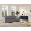 Image de Canapé convertible polyester 3 places gris