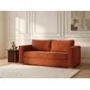Image de Canapé convertible velours 3 places terracotta