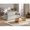 Image de Canapé convertible polyester 3 places gris clair