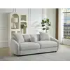 Image de Canap © fixe polyester 3 places gris clair