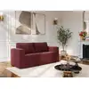 Image de Canap © convertible polyester 3 places bordeaux
