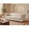 Image de Canap © fixe polyester 3 places beige