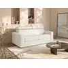 Image de Canapé convertible cuir 3 places blanc