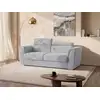 Image de Canapé convertible polyester 3 places gris clair