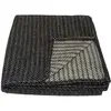 Image de Plaid laine 100% gris anthracite 120x180 cm