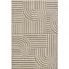 Image de Tapis à reliefs géométriques beige - 120x170 cm