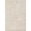 Image de Tapis à reliefs géométriques crème - 160x230 cm
