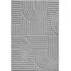 Image de Tapis à reliefs géométriques gris - 200x290 cm
