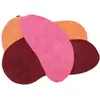 Image de Tapis Laine Tissé à la main forme fleur Rose 133x190